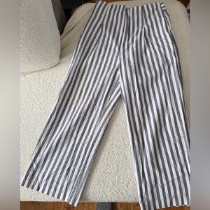 Striped Wide-Leg Pants